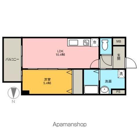 マイアトリア栄(1LDK/10階)の間取り写真