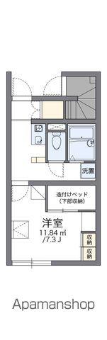 レオパレスB ZONE(1K/1階)の間取り写真