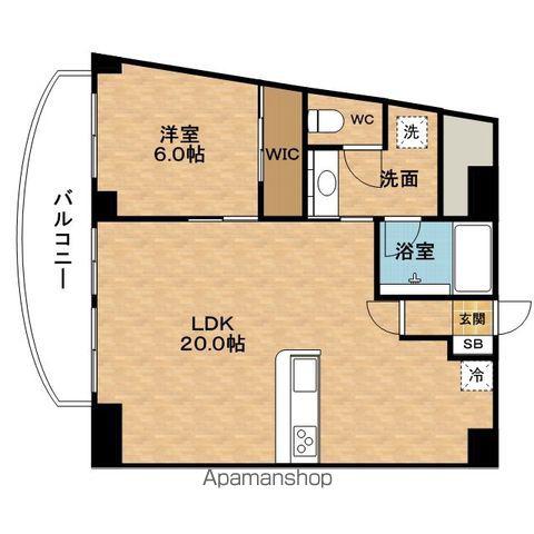CORPONAKATSU(1LDK/3階)の間取り写真