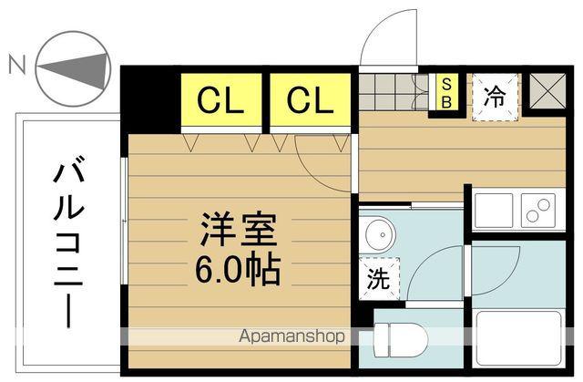 エクセルシティ戸田公園(1K/3階)の間取り写真