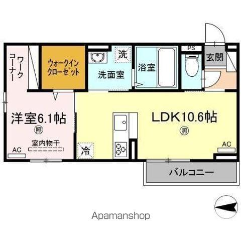 エミネンス(1LDK/2階)の間取り写真