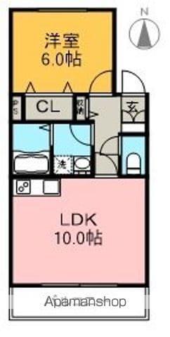 ファースト(1LDK/2階)の間取り写真