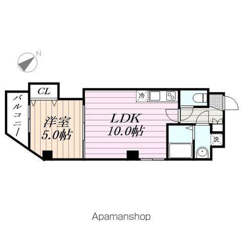 カイテキースⅢ(1LDK/2階)の間取り写真