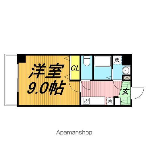 グランツ(1K/2階)の間取り写真