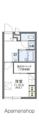 レオパレスホワイトコート高田西(1K/1階)の間取り写真