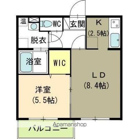 メゾン ド マザー(1LDK/2階)の間取り写真