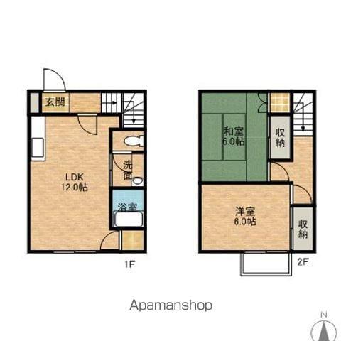 クレヨンハウス・金子(2LDK/1階)の間取り写真