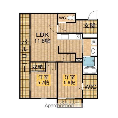 BIEN・QUALITE(2LDK/4階)の間取り写真