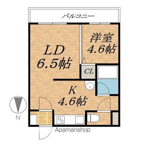 T-FLAT 204(1LDK/4階)の間取り写真