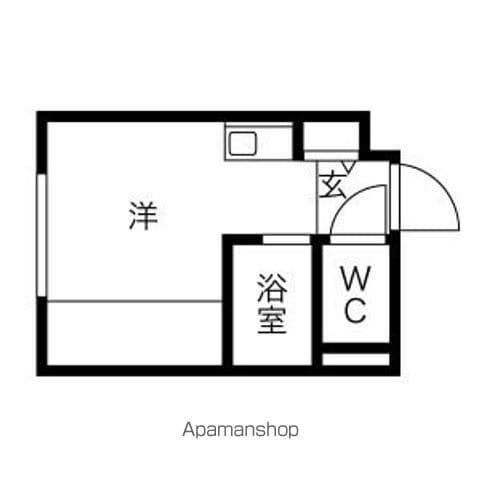 グレースコート(ワンルーム/1階)の間取り写真