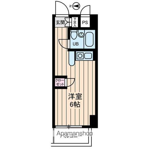 インディビレッジ(ワンルーム/10階)の間取り写真