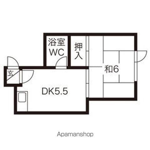 マクセル栄通(1DK/2階)の間取り写真