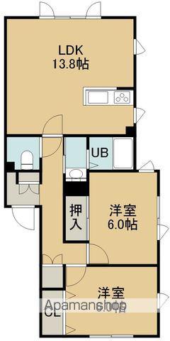 SAKURA壱番館(2LDK/2階)の間取り写真