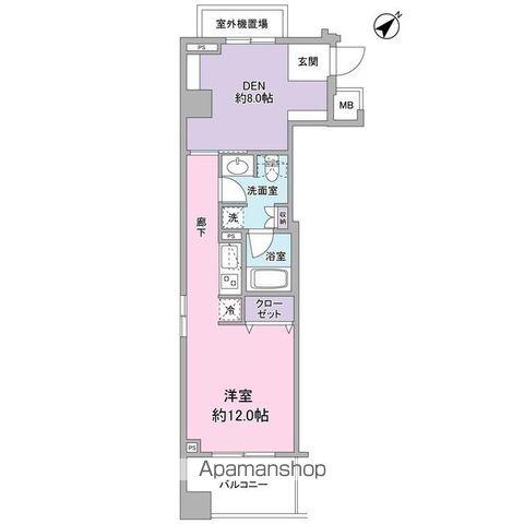 アリーム稲毛海岸(1LDK/3階)の間取り写真