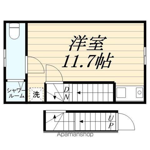 アネックス川会(ワンルーム/2階)の間取り写真