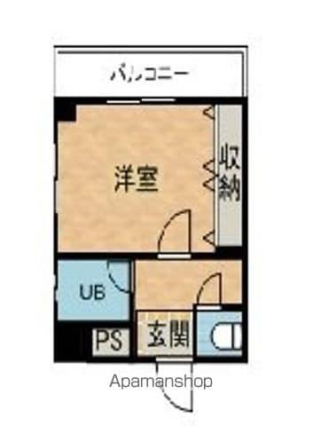 藤の棚ハイツ(1K/3階)の間取り写真
