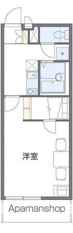 レオパレスレインボーロード(1K/2階)の間取り写真