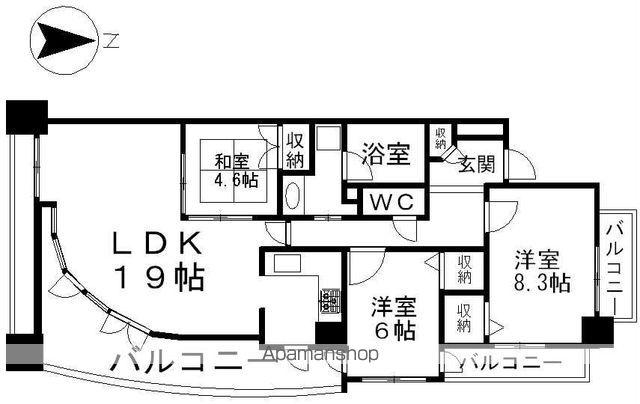 リエトコート丸の内(3LDK/9階)の間取り写真