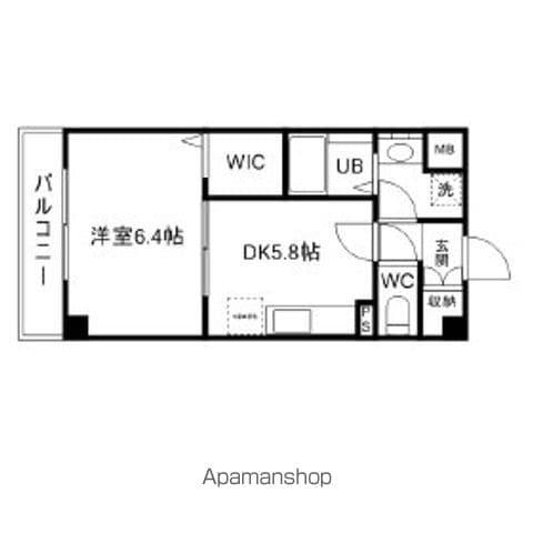 プレミールコート(1DK/3階)の間取り写真