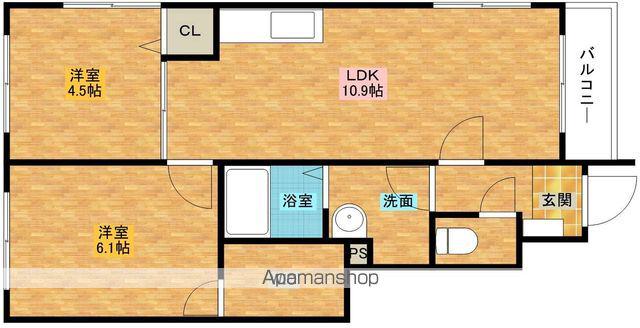 フレーベルハイツ(2LDK/1階)の間取り写真