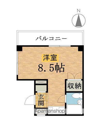 レスパス八王子(ワンルーム/4階)の間取り写真