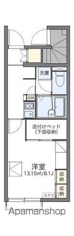 レオパレス新起(1K/1階)の間取り写真