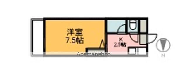 第10グリーンハイツ(1K/3階)の間取り写真