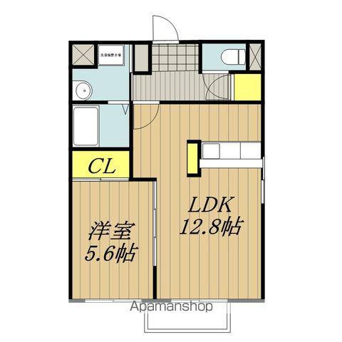 CURASIONPALACE(1LDK/1階)の間取り写真