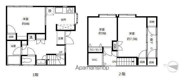 東急目黒線 不動前駅 徒歩9分 2階建 築48年(3K)の間取り写真