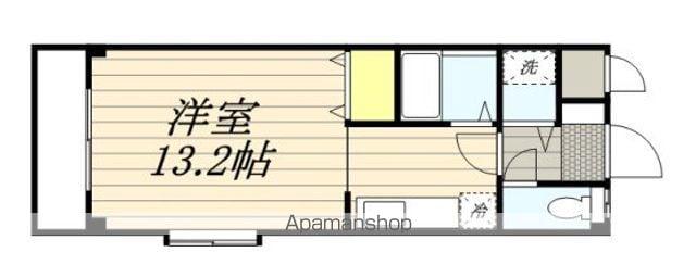 プレアール東合川(1K/1階)の間取り写真