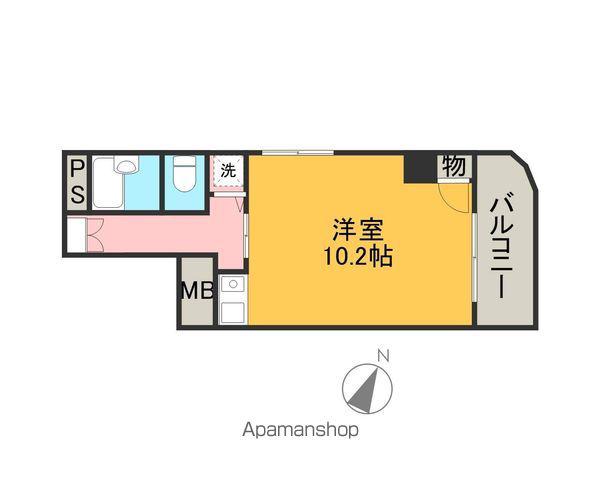 パークタワー平野町(ワンルーム/5階)の間取り写真