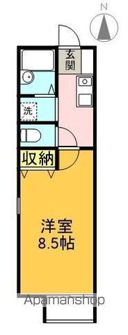 ボヌール水海道(1K/2階)の間取り写真