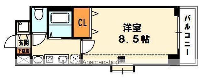 MPLAZA津田駅前十番館(1K/6階)の間取り写真