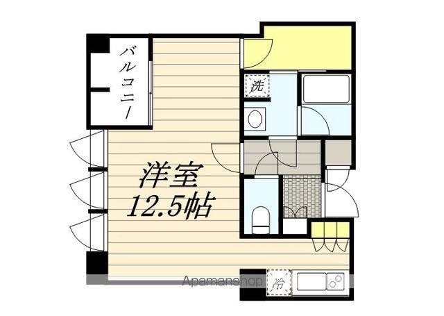 THE APARTMENT HAKATA(ワンルーム/3階)の間取り写真
