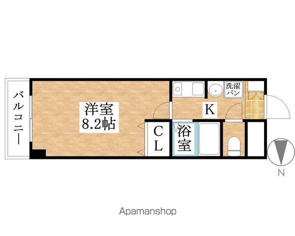 プリミエール瑞穂(1K/2階)の間取り写真