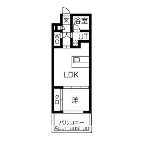 LEGIOIE豊山Ⅱ(1LDK/2階)の間取り写真