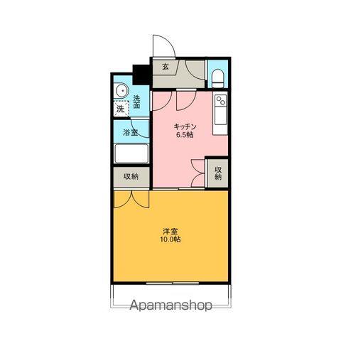 メゾン東山(1DK/3階)の間取り写真