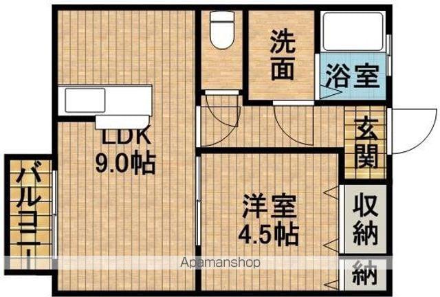 アービル篠原(1LDK/1階)の間取り写真