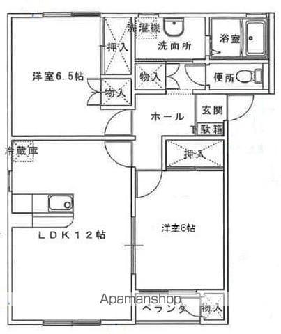 ANESIS Ⅰ(2LDK/2階)の間取り写真