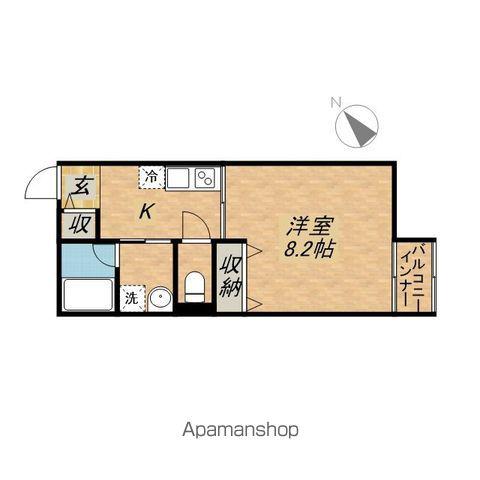 CAサンウォルク(1K/2階)の間取り写真