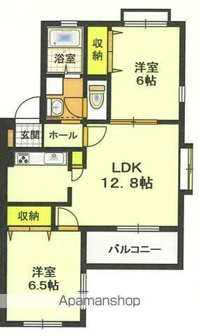 グレースM(2LDK/1階)の間取り写真