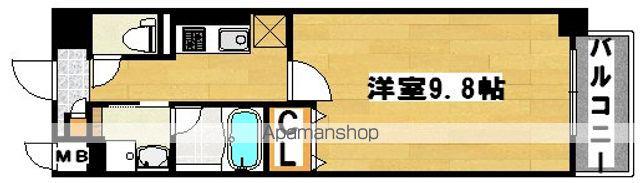 ドゥーロ北長尾(1K/2階)の間取り写真