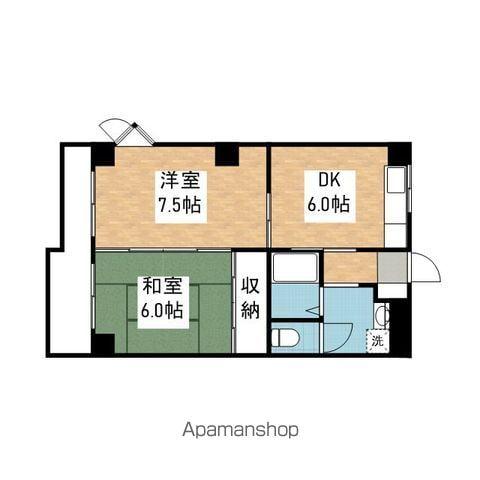 リビエールダンケ(2DK/3階)の間取り写真