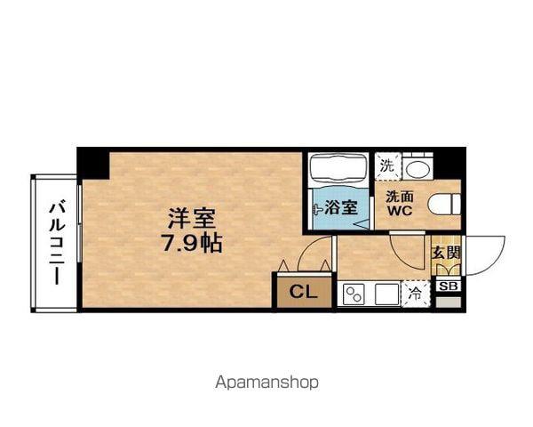 WINSCOURTNISHIUMEDAⅡ(1K/7階)の間取り写真