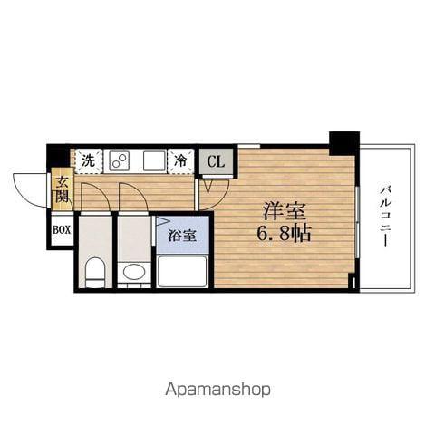 SERENITE日本橋ミラク(1K/11階)の間取り写真