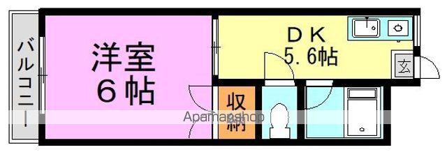 レ・スタ野方(1DK/1階)の間取り写真