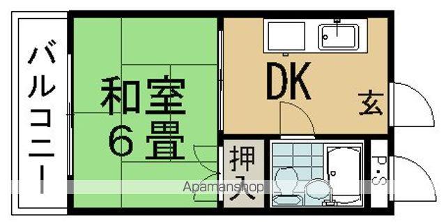 LIVE-TOWN室屋町(1DK/4階)の間取り写真