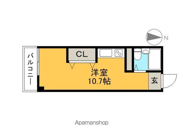 コーポ葉山(ワンルーム/2階)の間取り写真