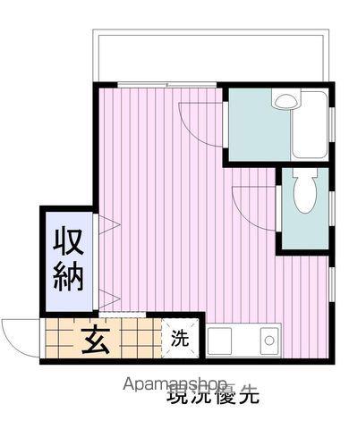 セカンドソニア(1K/2階)の間取り写真