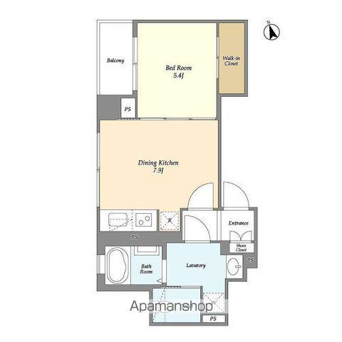 エスポワール新橋(1DK/5階)の間取り写真